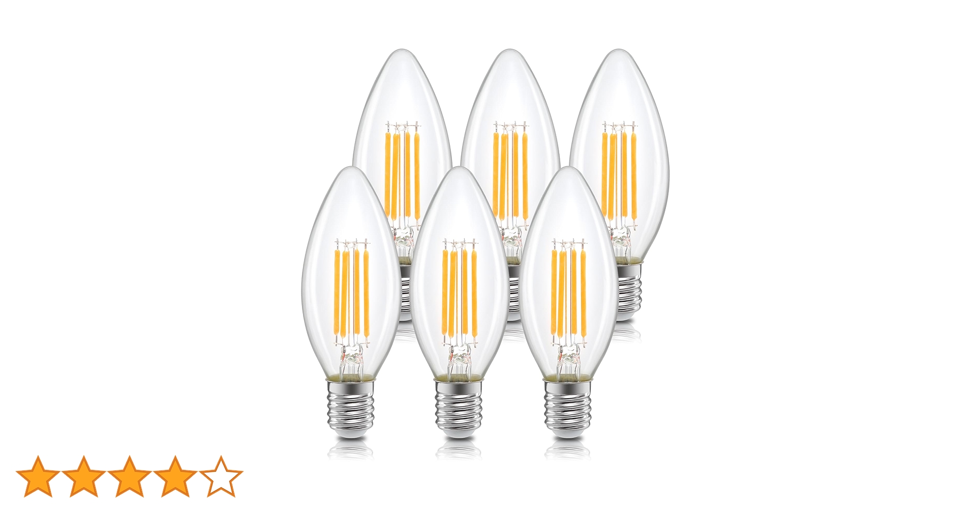 Amazon | Tengyuan LED電球 シャンデリア電球 E17 40W形相当 4W